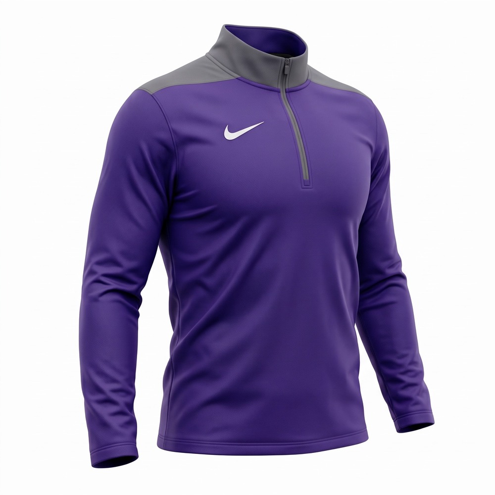Nike Mens Academy Drill Top Purple Grey Quarter Zip Training Shirt DH3410-545 M